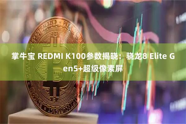 掌牛宝 REDMI K100参数揭晓：骁龙8 Elite Gen5+超级像素屏