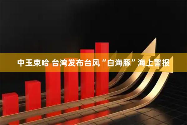 中玉束哈 台湾发布台风“白海豚”海上警报